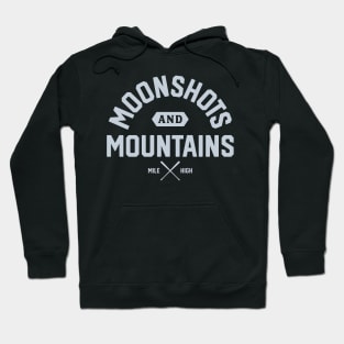 Colorado 'Moonshots and Mountains' Baseball Fan T-Shirt: Celebrate Mile High Baseball with a Rocky Mountain Twist! Hoodie